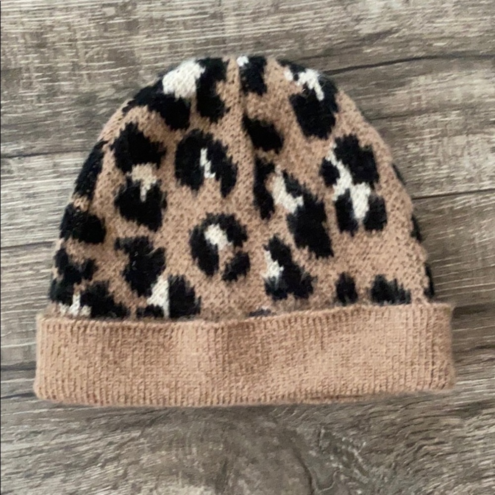 ASOS Design leopard beanie